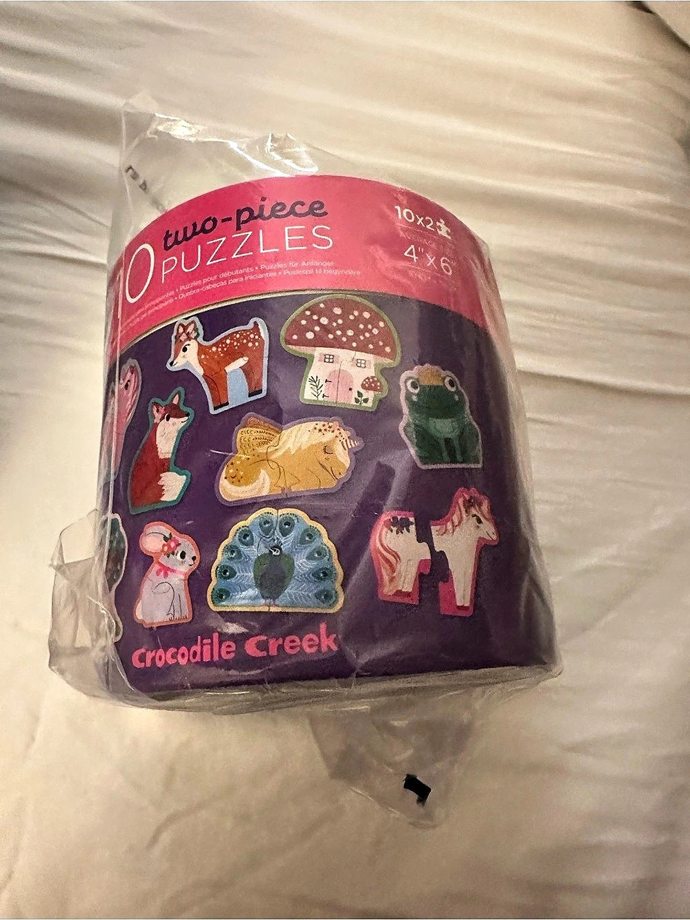 Crocodile Creek Two-Piece Puzzles Woodland Animal Puzzles